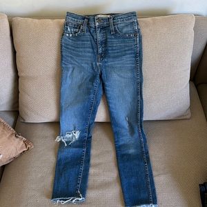 Madewell 10 inch High Rise Skinny jeans